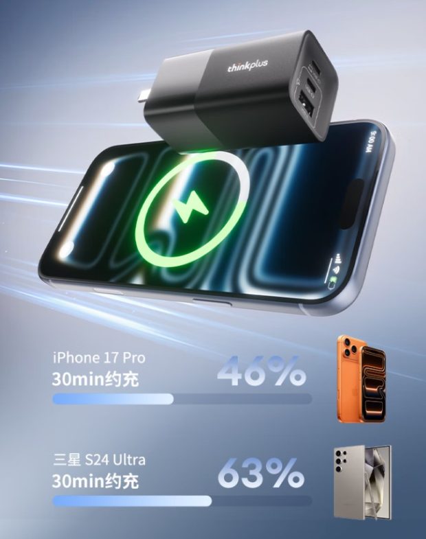 Lenovo Think Plus 100 Watt Charger GaN کلیدواژه فرعی: Lenovo Suggested Slug: افسانه ای که آیفون ویروسی نمی شود توضیحات متا: Lenovo از شارژر GaN 100 واتی Lenovo Think Plus رونمایی کرده است. این شارژر کوچک با فناوری GaN امکان شارژ سریع چند دستگاه را به طور همزمان فراهم می کند و راه حلی جدید و کارآمد برای کاربران است. تیتر آخر: لنوو از شارژر 100 واتی ThinkPlus GaN رونمایی کرد. شارژ همزمان لپ تاپ و موبایل با سرعت نور