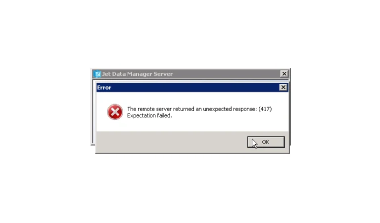 417 Expectation Failed