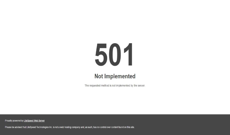501 Not Implemented