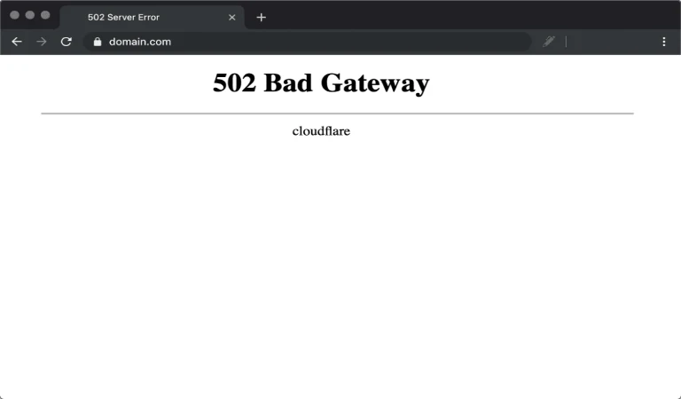 502 Bad Gateway